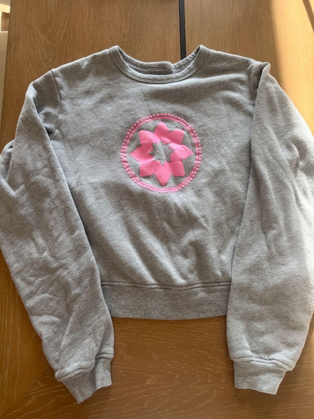 Club Pilates Women’s Gray Sweatshirt with Pink Logo